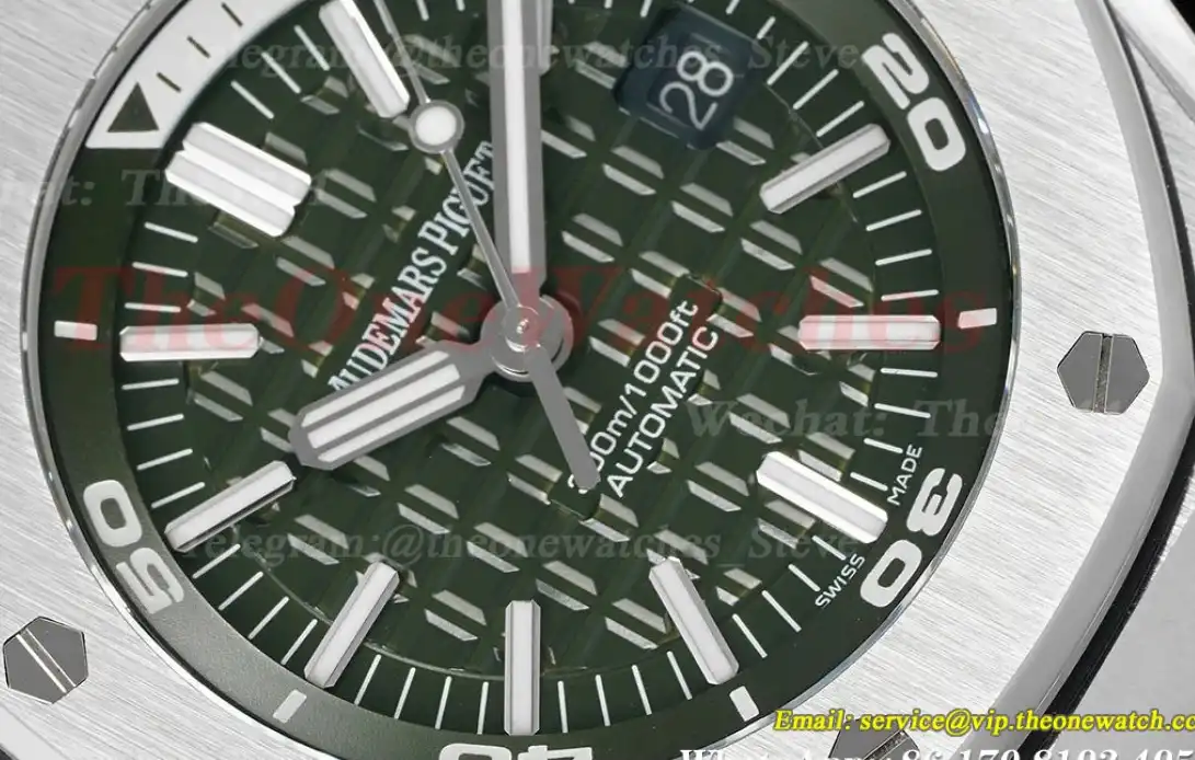 Royal Oak Offshore Diver 15710 42mm SS RU Green Dial APSF SA3120 Super Clone