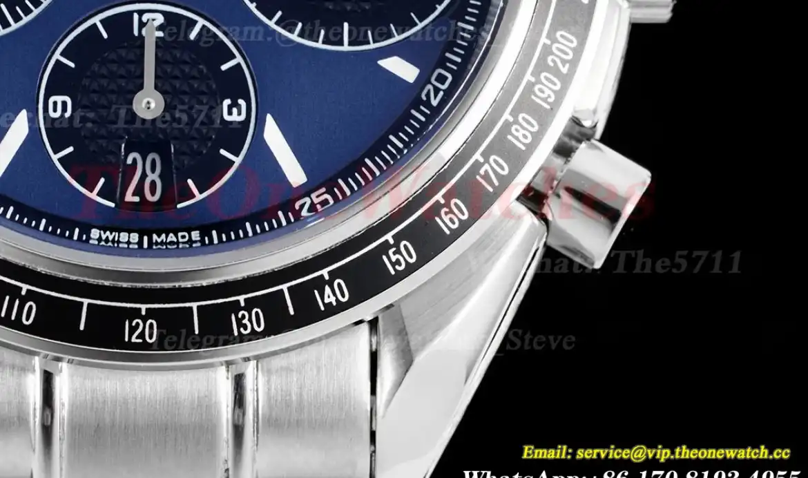 Speedmaster Racing Master 40mm SS SS Dark Blue Dial HKF A7750