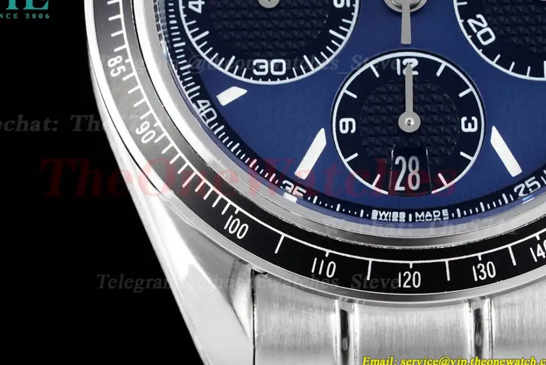 Speedmaster Racing Master 40mm SS SS Dark Blue Dial HKF A7750