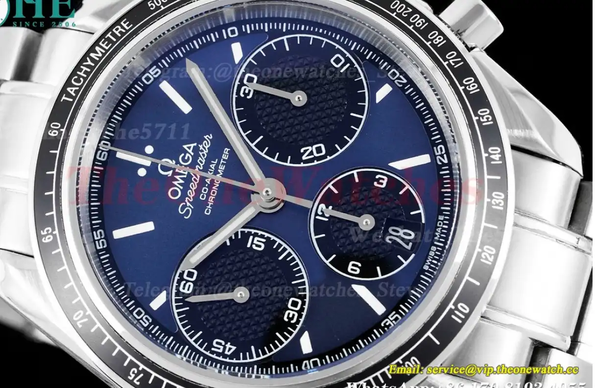 Speedmaster Racing Master 40mm SS SS Dark Blue Dial HKF A7750