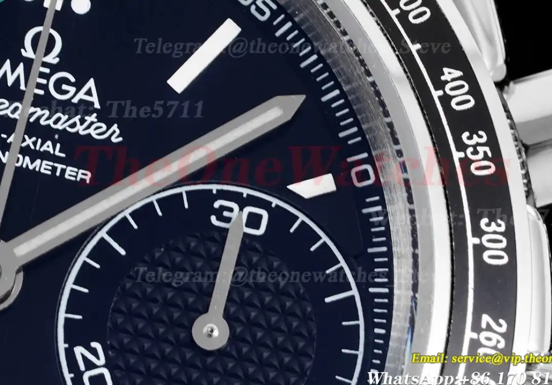 Speedmaster Racing Master 40mm SS SS Blue Dial HKF A7750