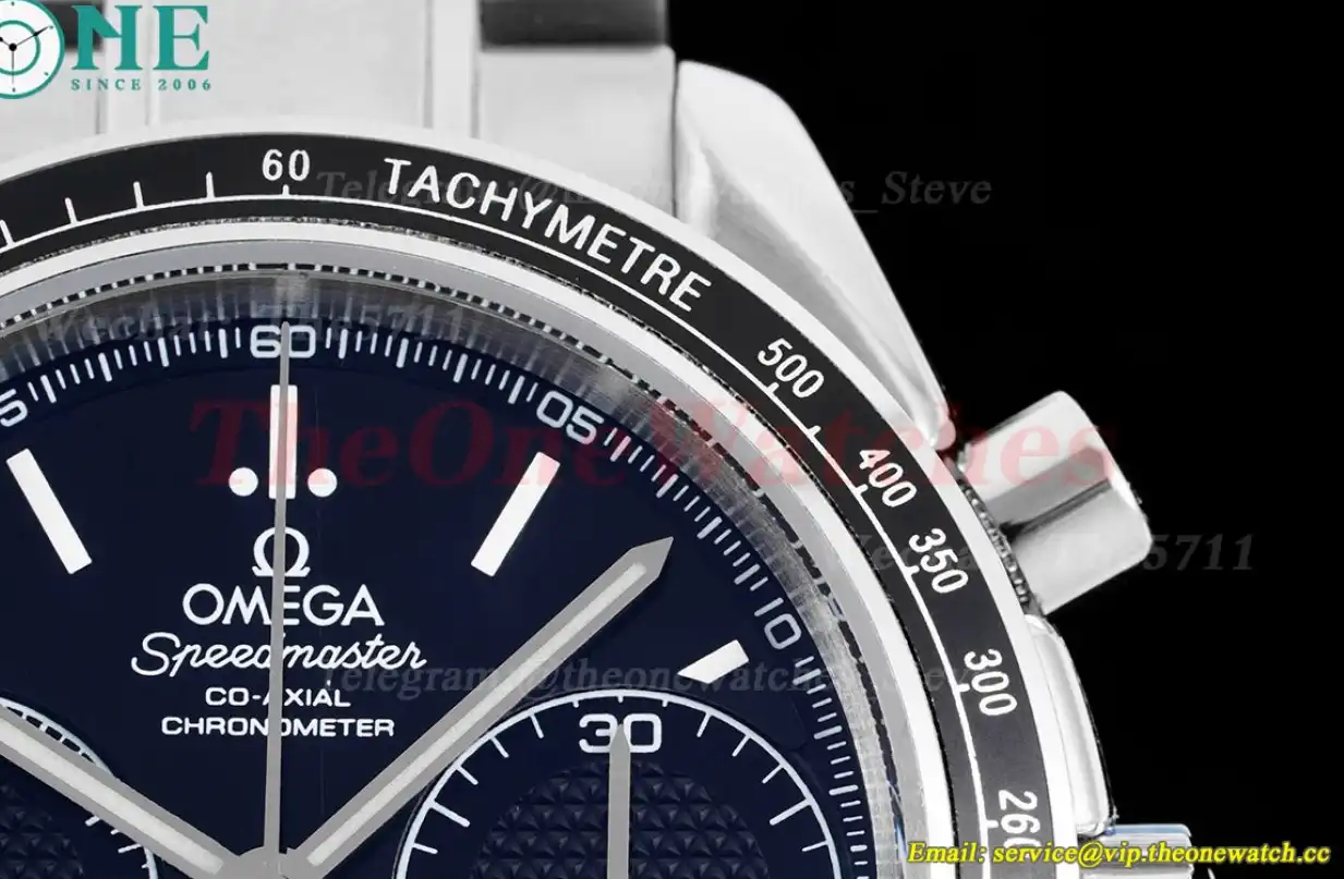 Speedmaster Racing Master 40mm SS SS Blue Dial HKF A7750