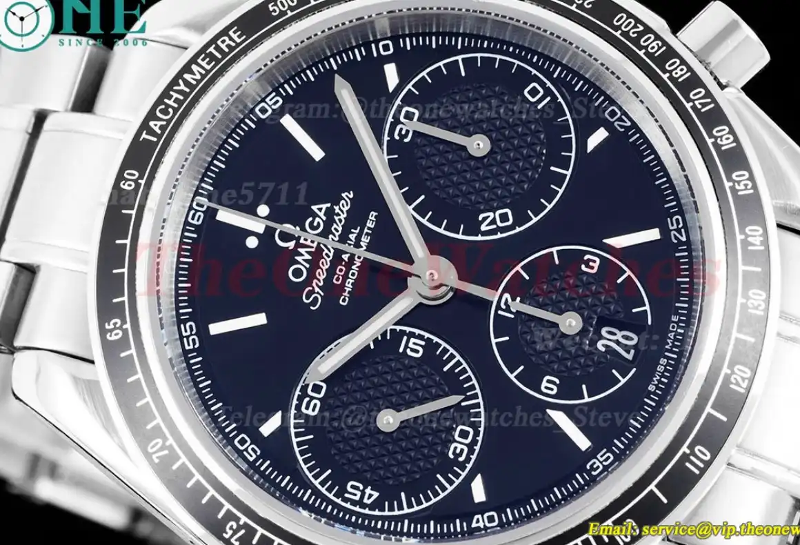 Speedmaster Racing Master 40mm SS SS Blue Dial HKF A7750