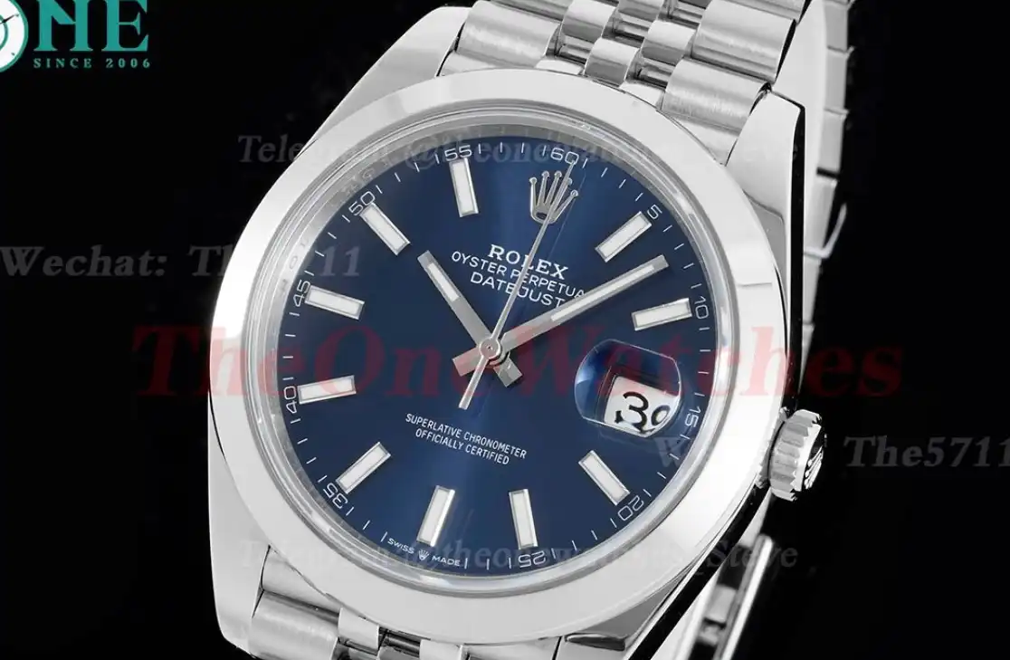 Datejust 126300 41mm Jubilee 904L SS SS Blue Stk King VR3235