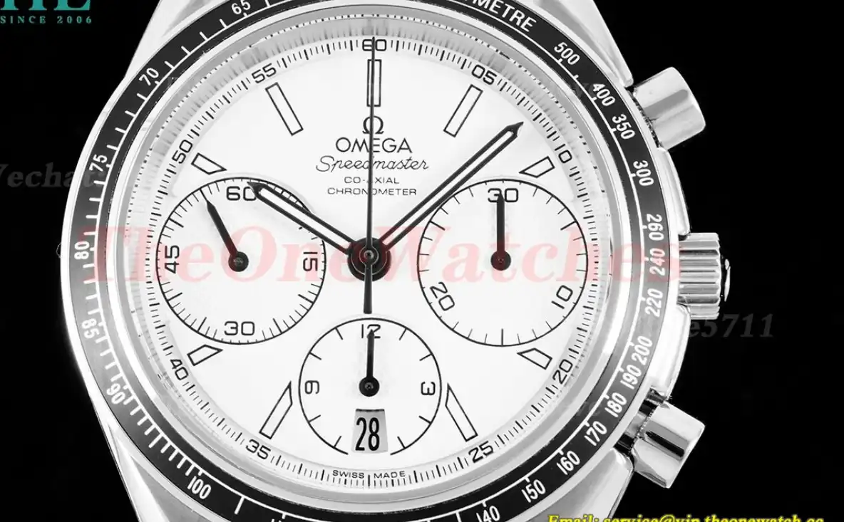 Speedmaster Racing Master 40mm SS SS White Dial HKF A7750