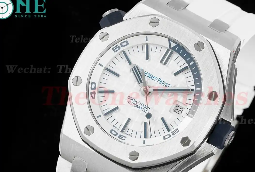 Royal Oak Offshore Diver 15710 42mm SS RU White Dial APSF SA3120 Super Clone