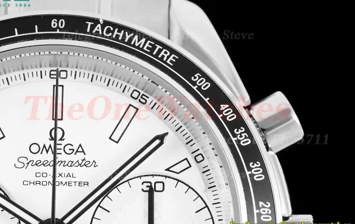 Speedmaster Racing Master 40mm SS SS White Dial HKF A7750