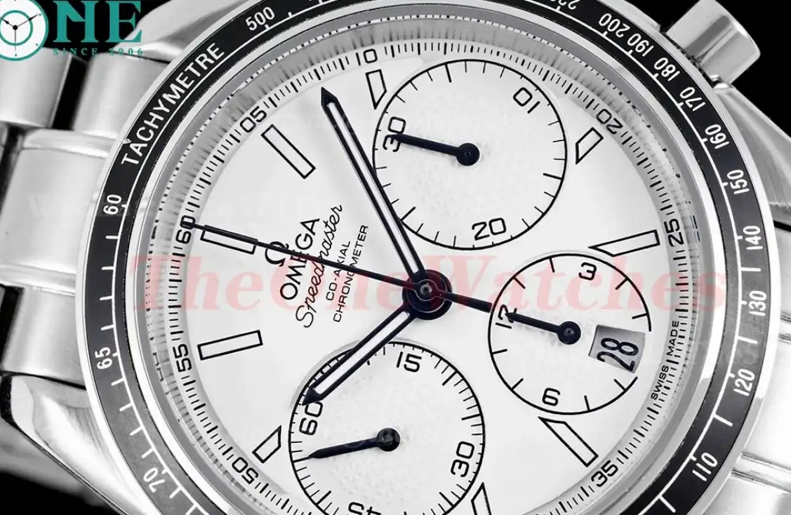 Speedmaster Racing Master 40mm SS SS White Dial HKF A7750