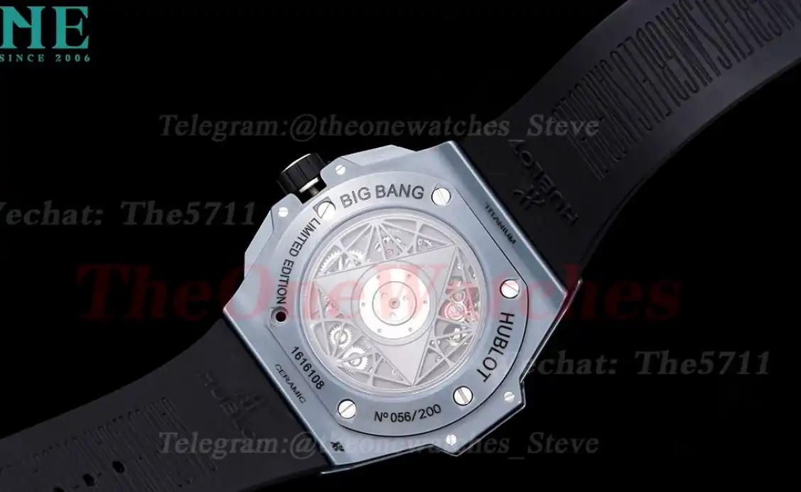 Big Bang Sang Bleu II 45mm Grey Ceramic Skeleton Dial BBF A1240