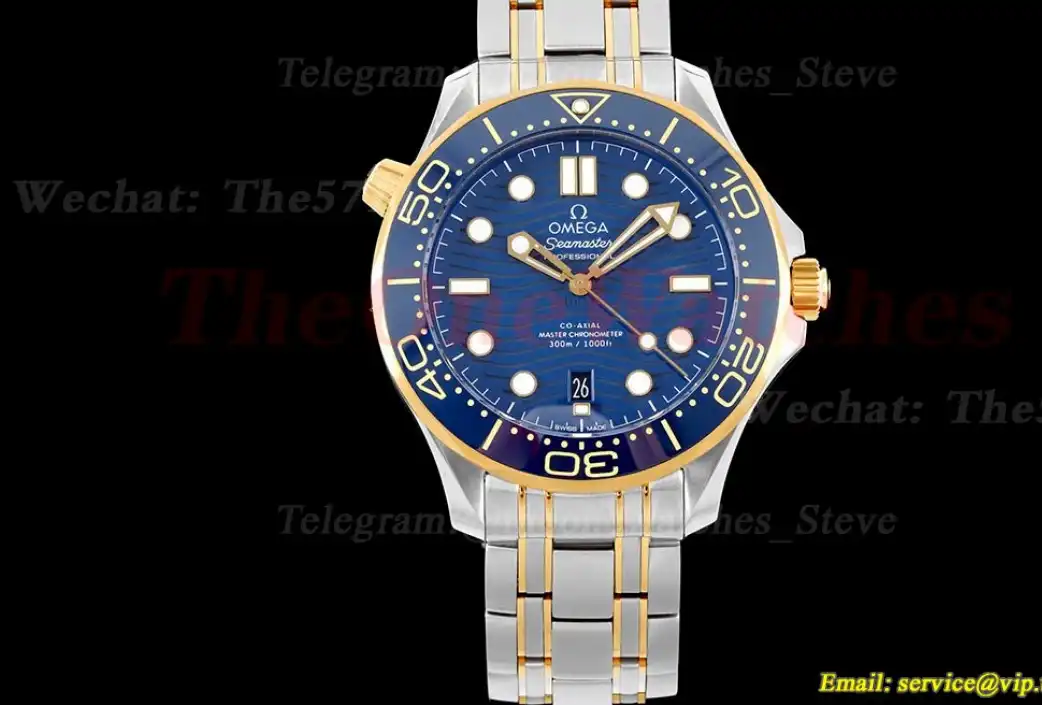 Seamaster 300m 42mm YG SS Blue Dial JVSF A8800