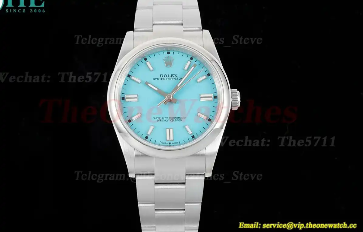 Oyster Perpetual 126000 36mm SS SS Tiffany Blue Stk APF VR3230