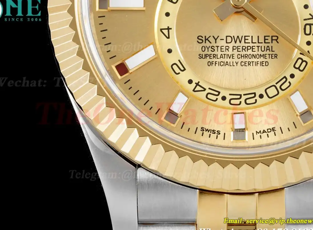 SkyDweller 326933 42mm Jubilee Gold Stk SS YG FNF A9001