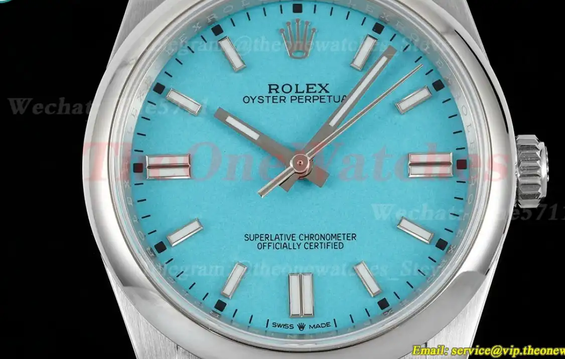 Oyster Perpetual 126000 36mm SS SS Tiffany Blue Stk APF VR3230