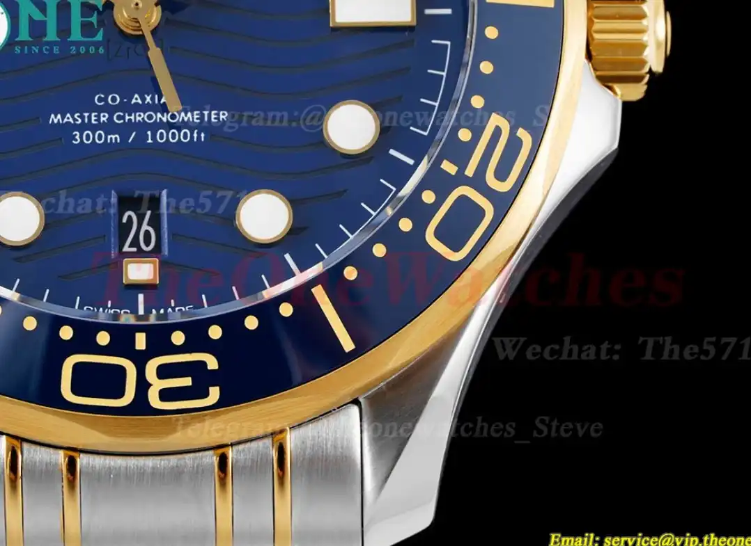 Seamaster 300m 42mm YG SS Blue Dial JVSF A8800