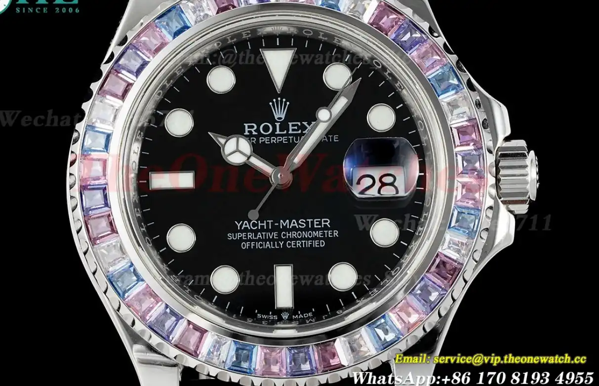 Yacht-Master 126679 42mm Gem Wrapped SS RU Black Dot KF VR3235(Gain Weight)