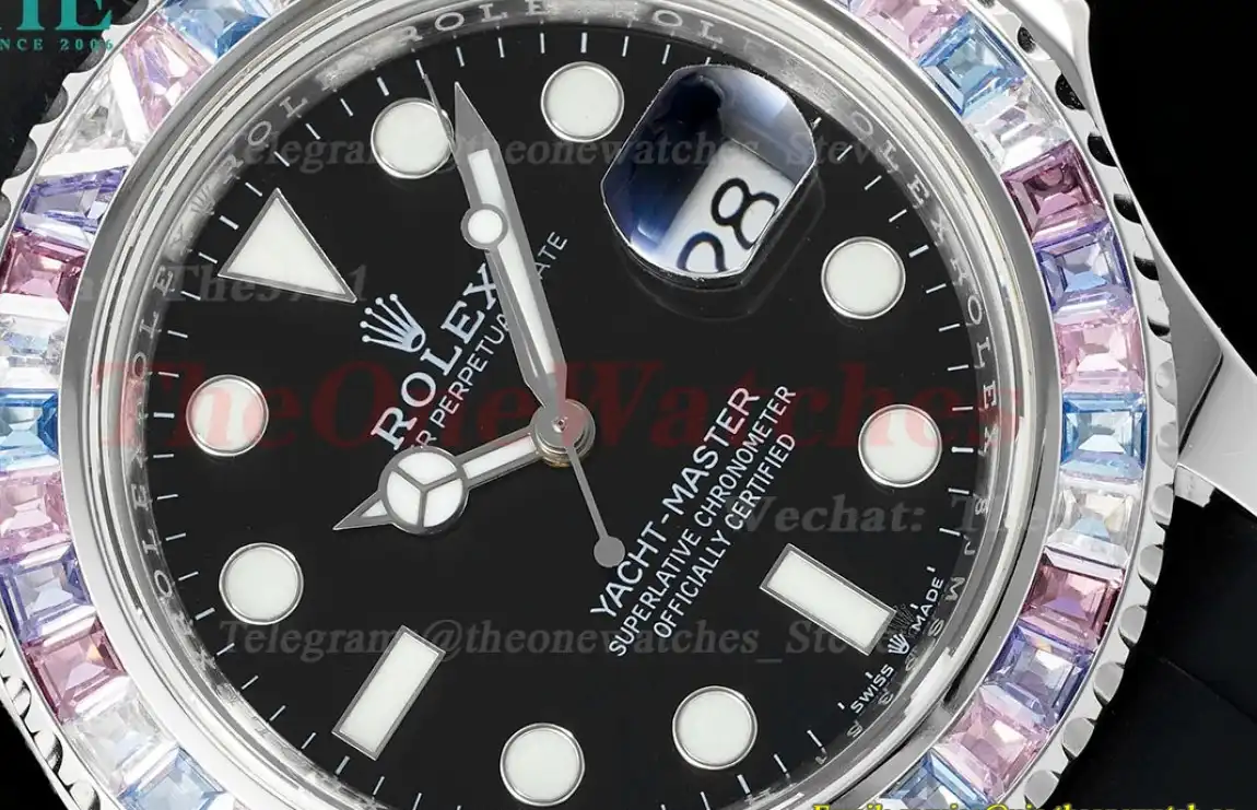 Yacht-Master 126679 42mm Gem Wrapped SS RU Black Dot KF VR3235(Gain Weight)