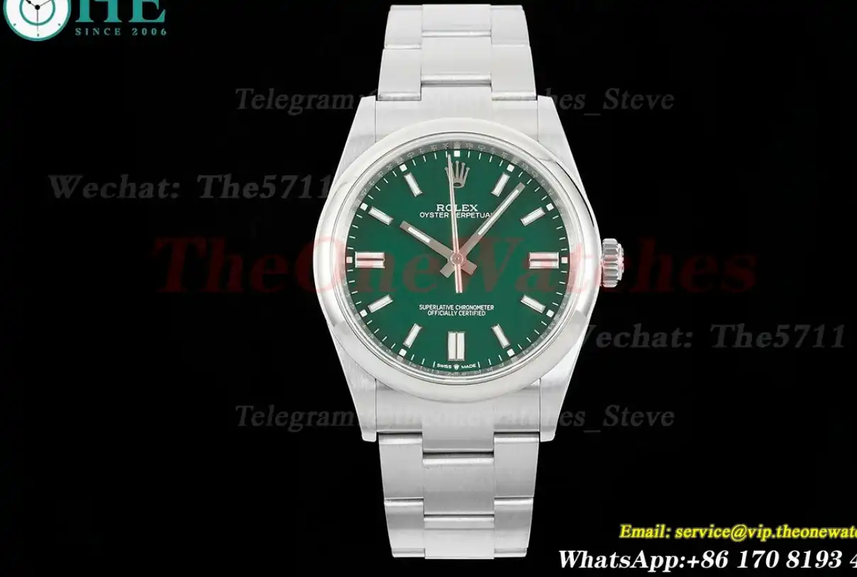 Oyster Perpetual 126000 36mm SS SS Green Stk APF VR3230