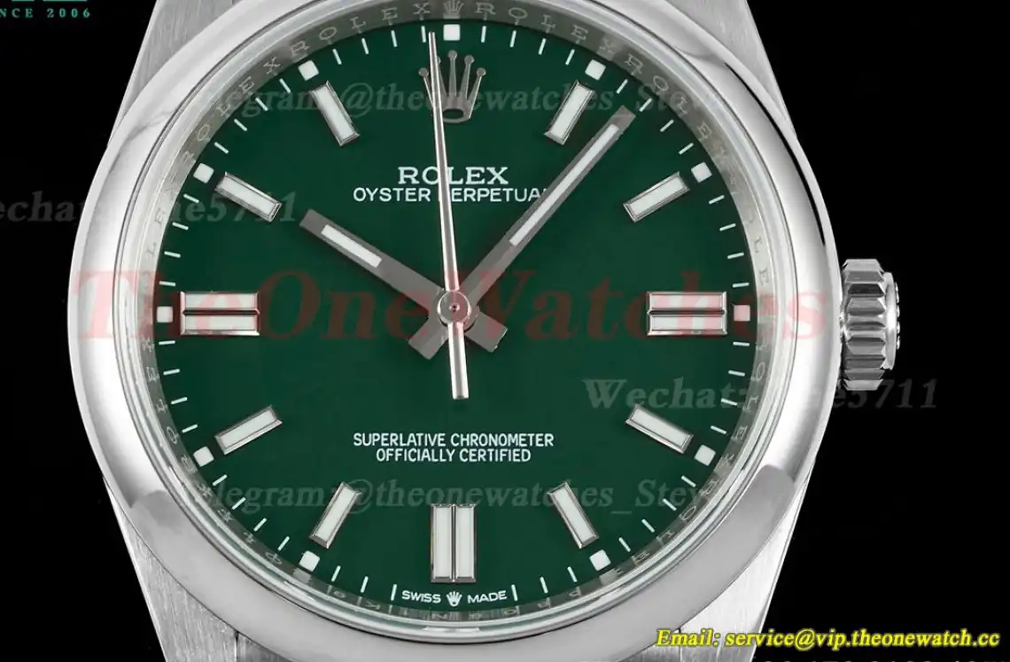 Oyster Perpetual 126000 36mm SS SS Green Stk APF VR3230