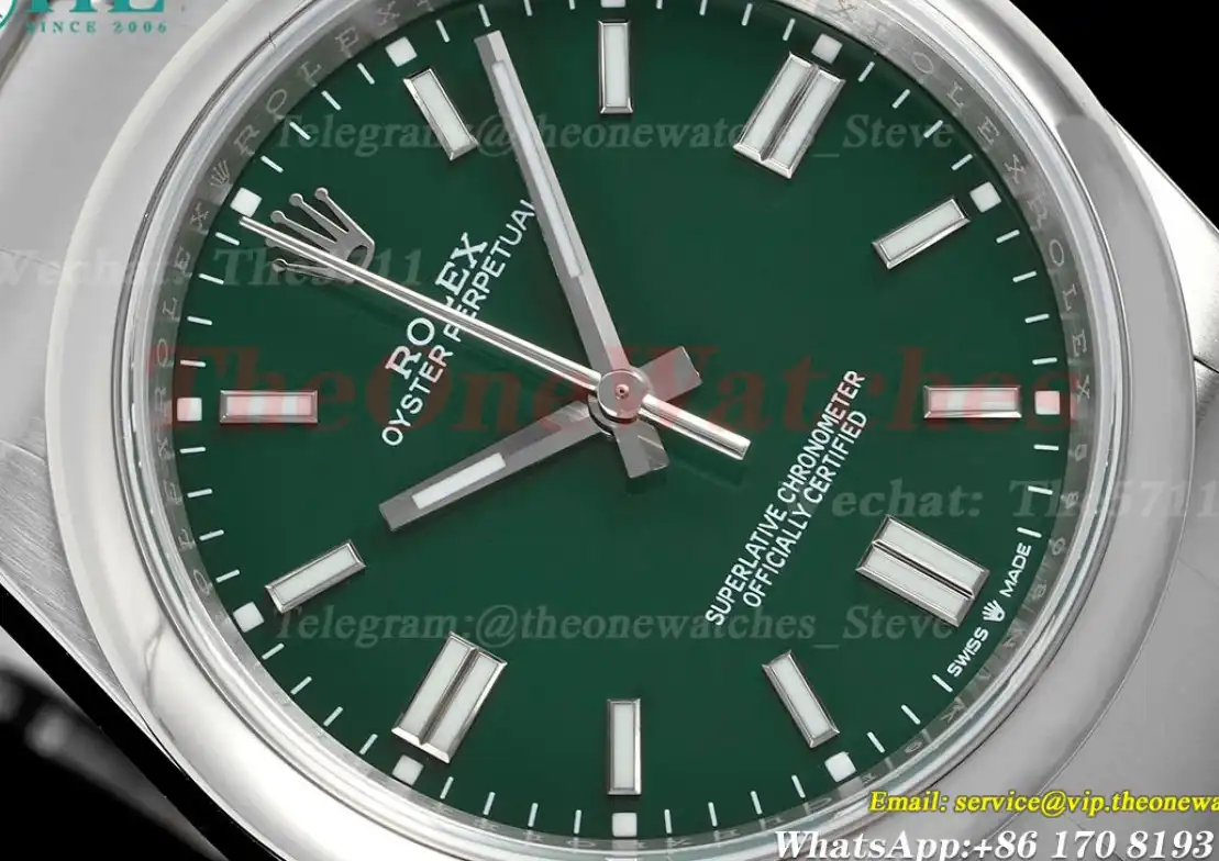 Oyster Perpetual 126000 36mm SS SS Green Stk APF VR3230