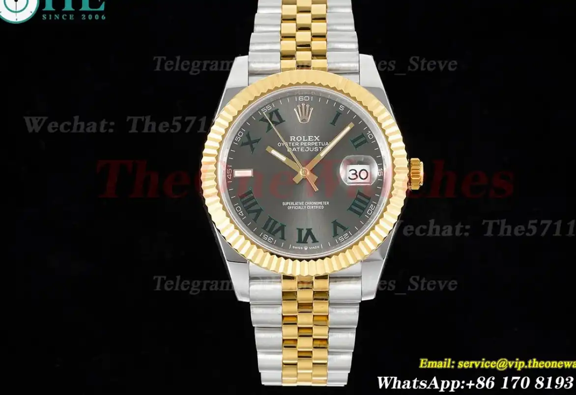 Datejust 41mm Grey Rmn SS YG  Jubilee 904L DIW A3235