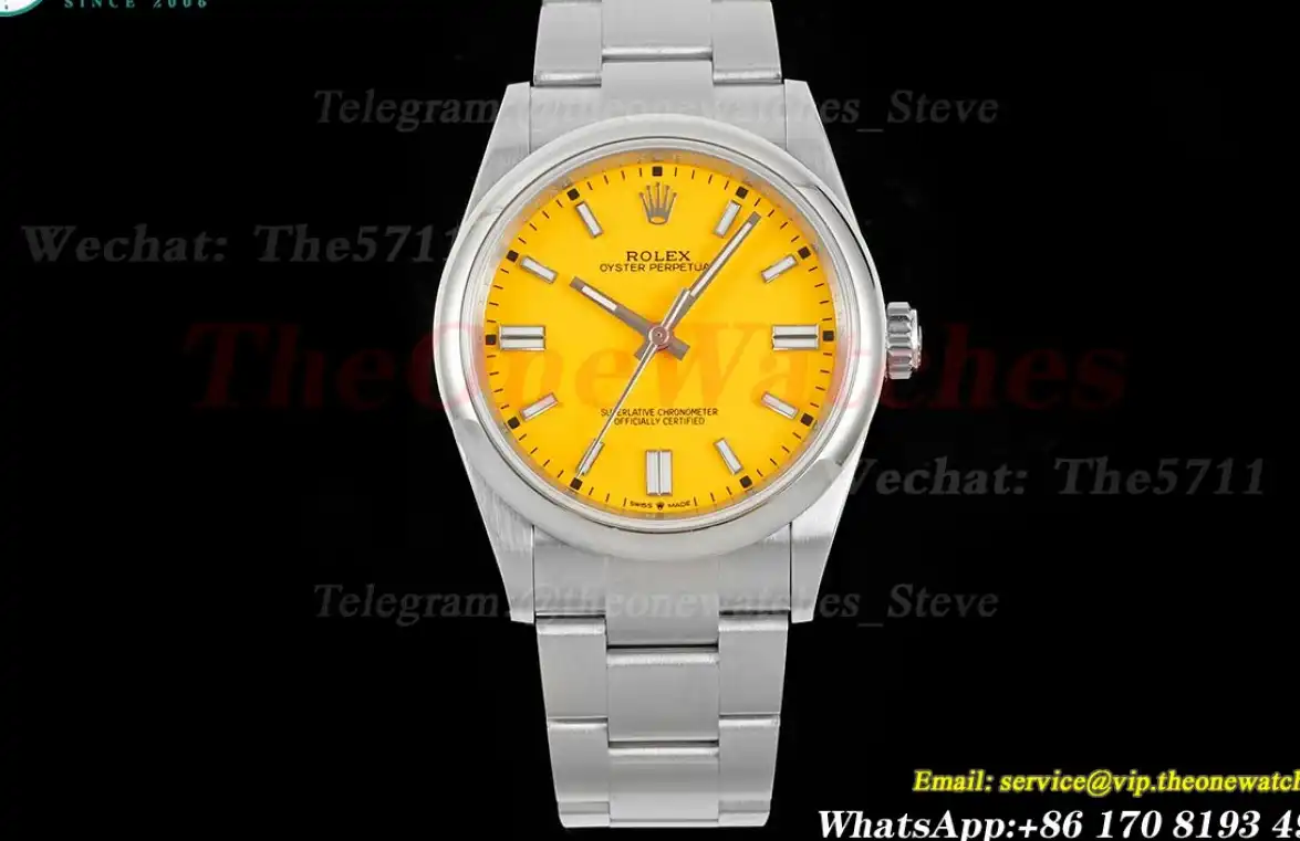 Oyster Perpetual 126000 36mm SS SS Yellow Stk APF VR3230