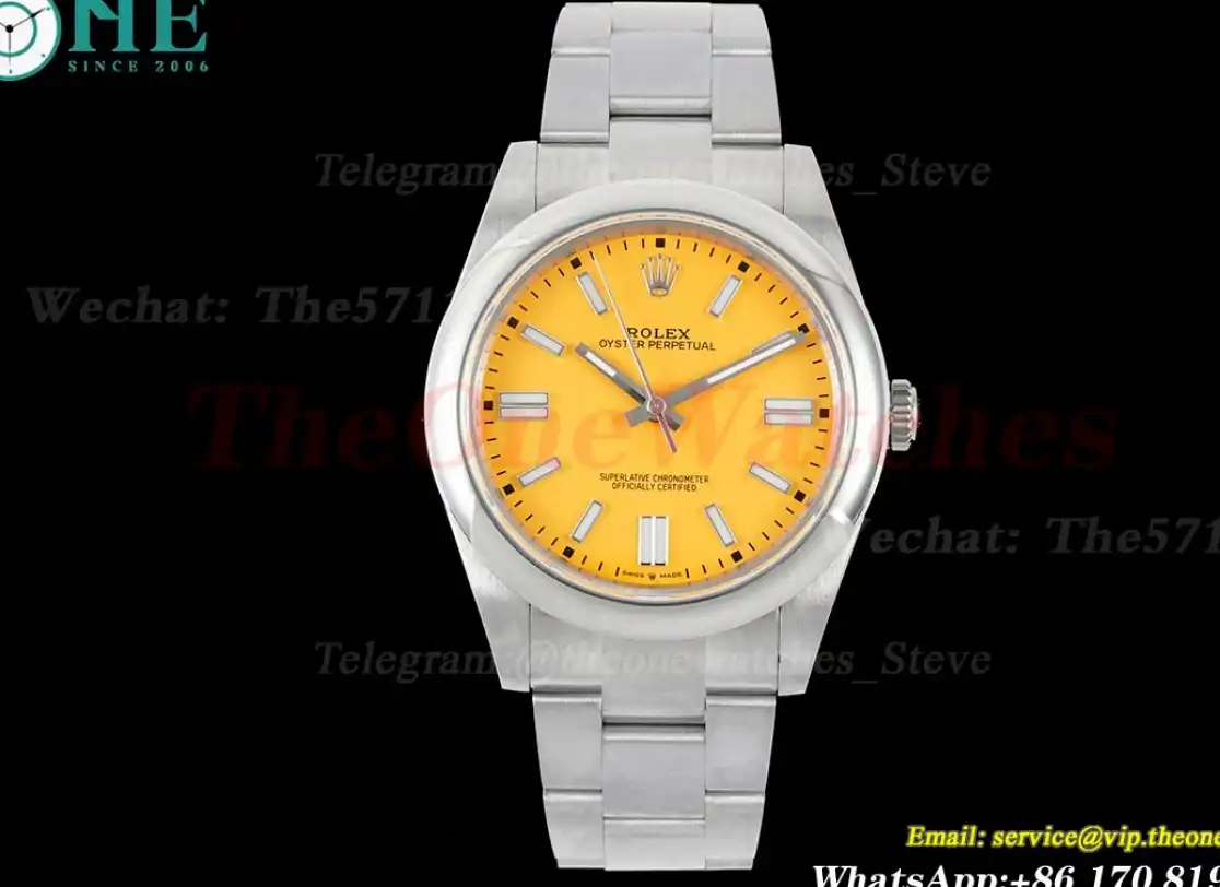 Oyster Perpetual 124300 41mm SS SS Yellow Stk GMF A3230