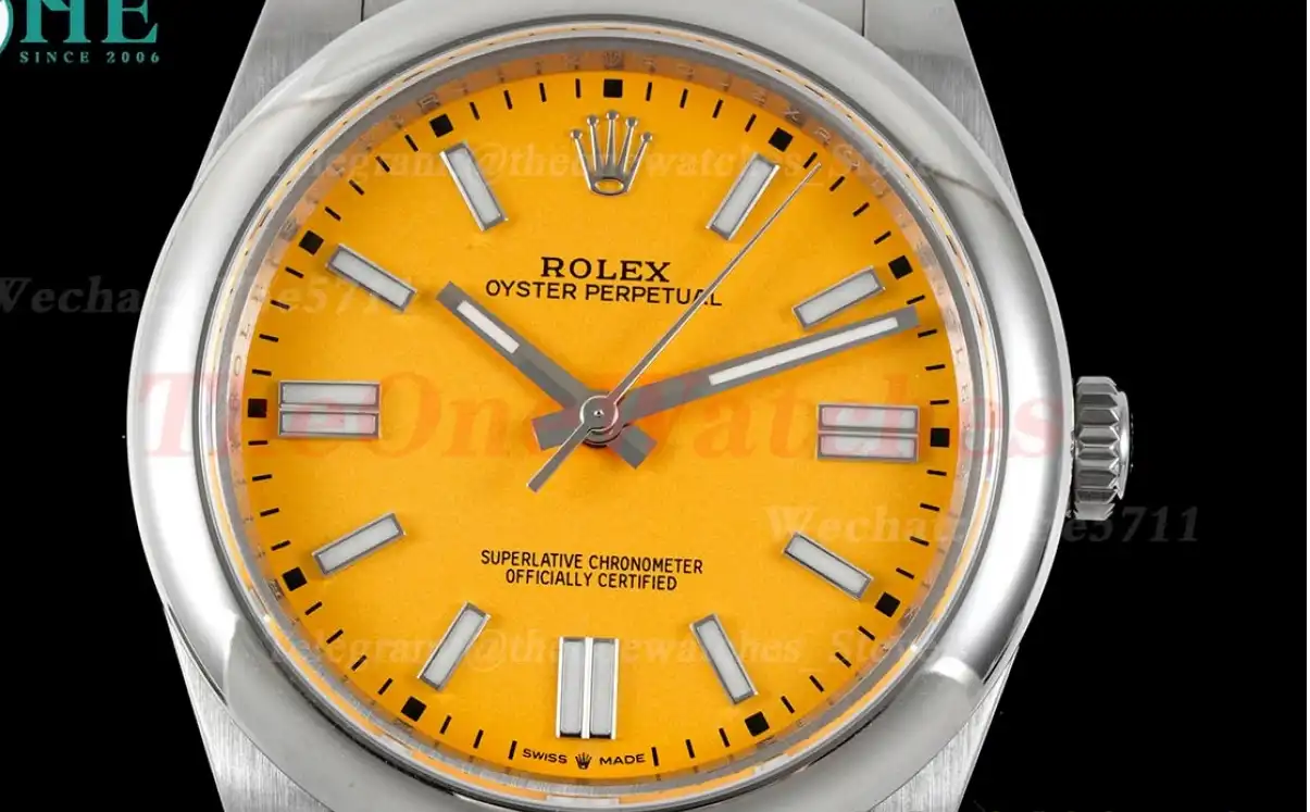 Oyster Perpetual 124300 41mm SS SS Yellow Stk GMF A3230