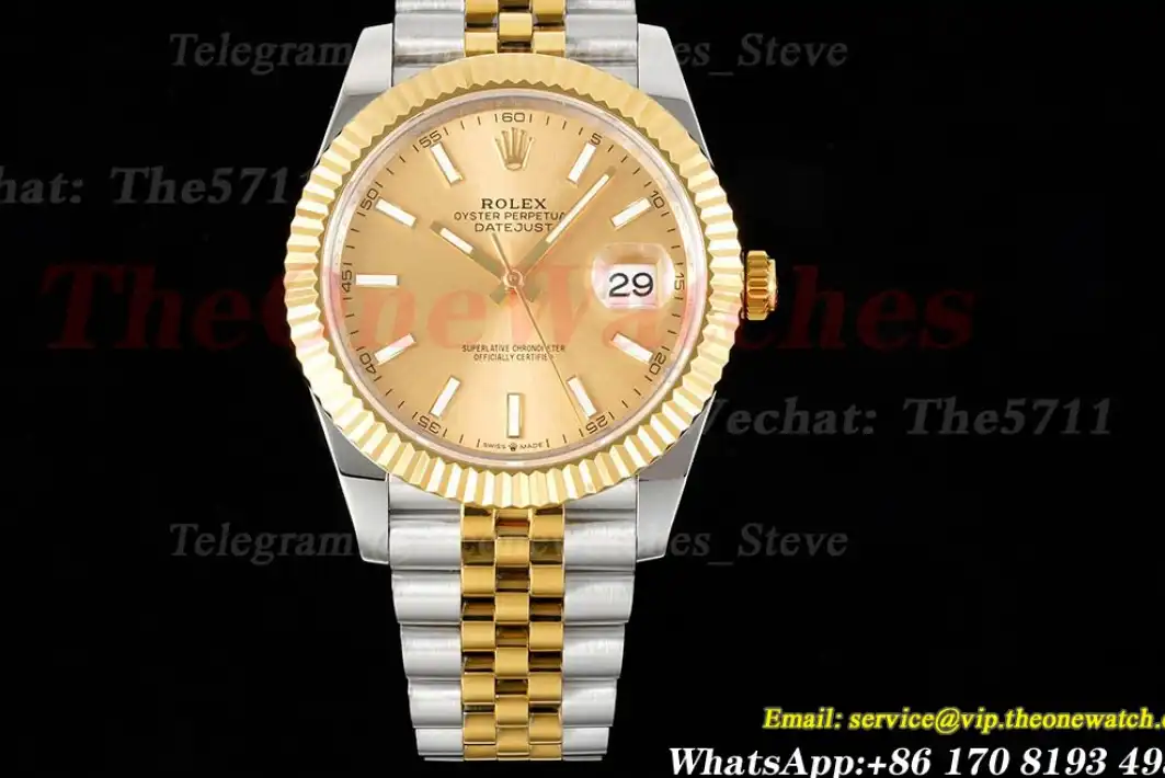 Datejust 41mm Gold Stk SS YG  Jubilee 904L DIW A3235