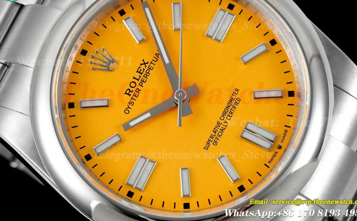 Oyster Perpetual 124300 41mm SS SS Yellow Stk GMF A3230