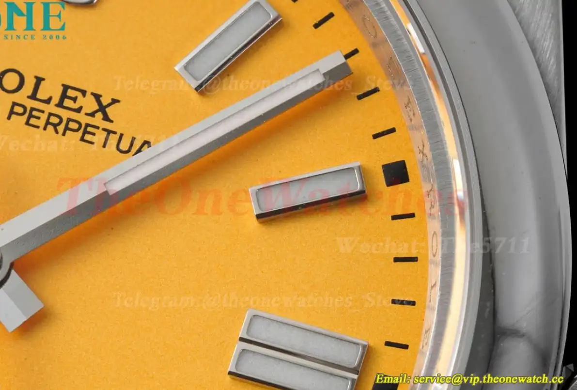 Oyster Perpetual 124300 41mm SS SS Yellow Stk GMF A3230