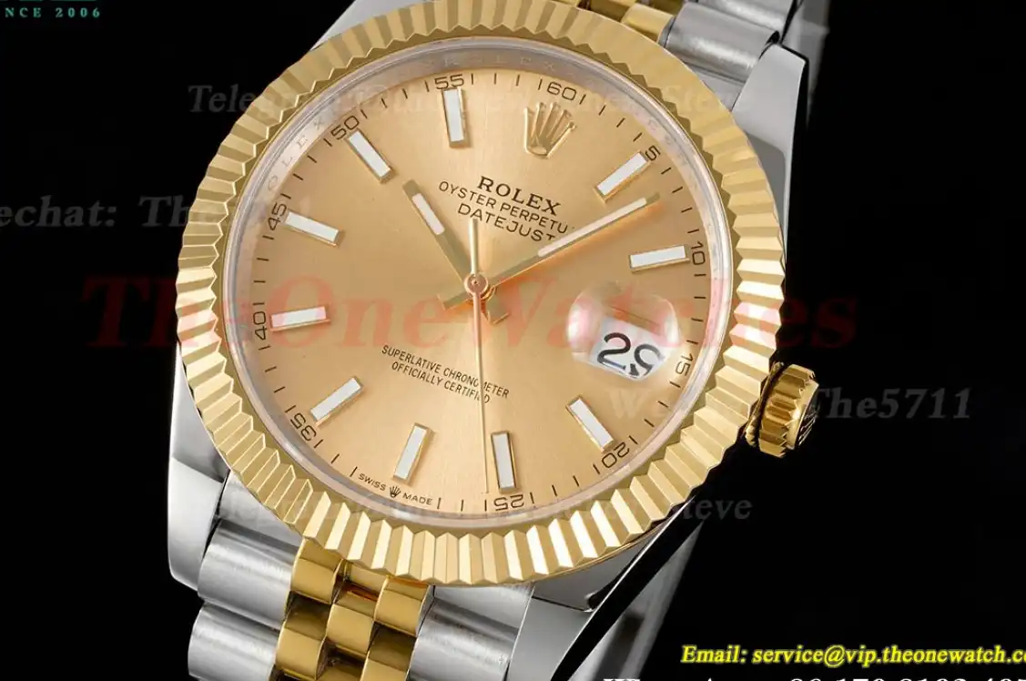 Datejust 41mm Gold Stk SS YG  Jubilee 904L DIW A3235