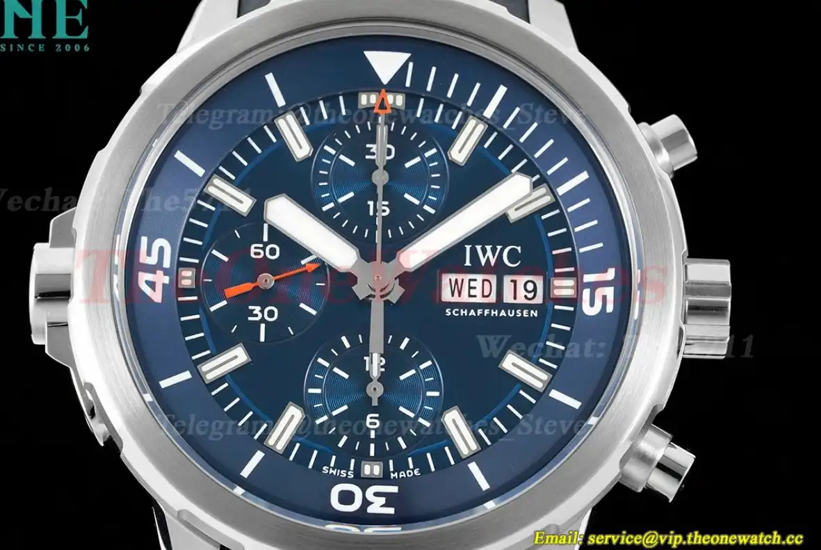 AquaTimer Chronograph 44mm IW376805 SS RU Blue NSF Asia 7750