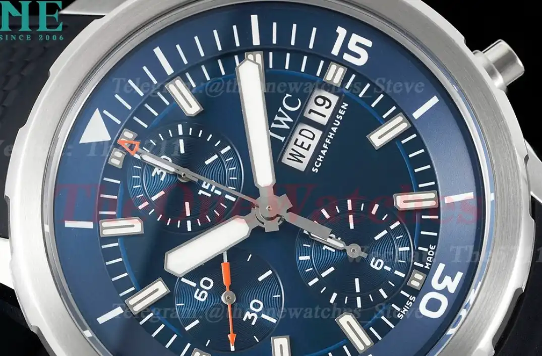 AquaTimer Chronograph 44mm IW376805 SS RU Blue NSF Asia 7750