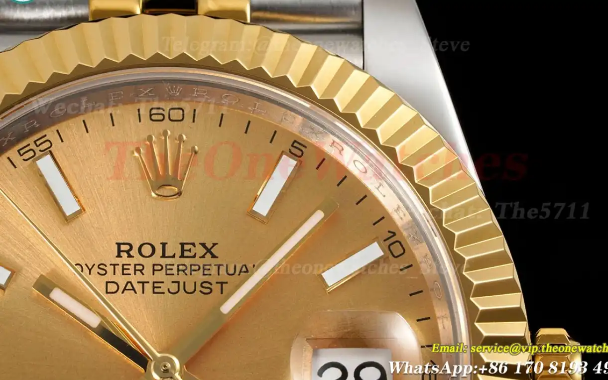 Datejust 41mm Gold Stk SS YG  Jubilee 904L DIW A3235