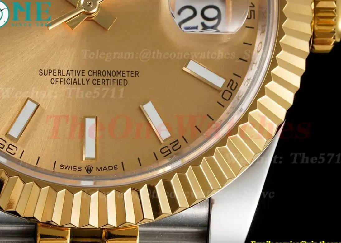 Datejust 41mm Gold Stk SS YG  Jubilee 904L DIW A3235