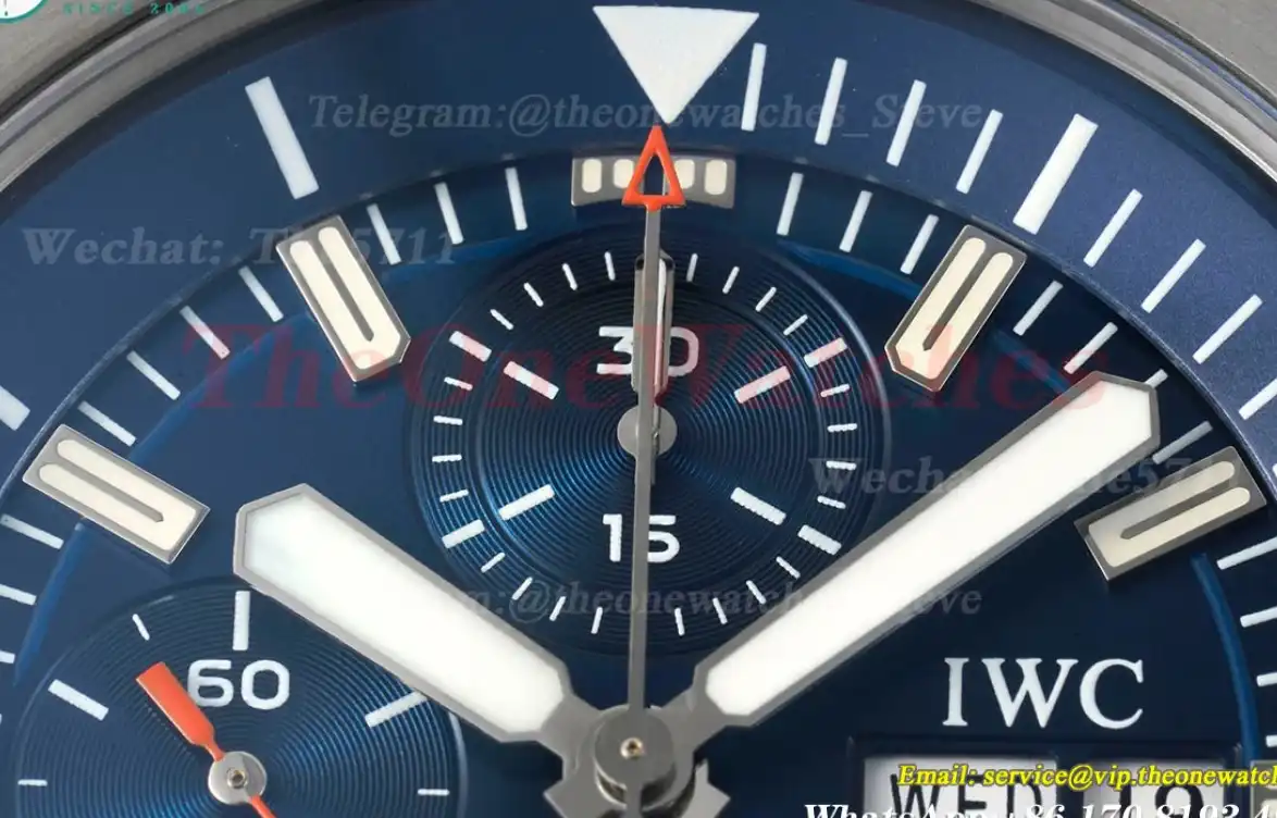 AquaTimer Chronograph 44mm IW376805 SS RU Blue NSF Asia 7750