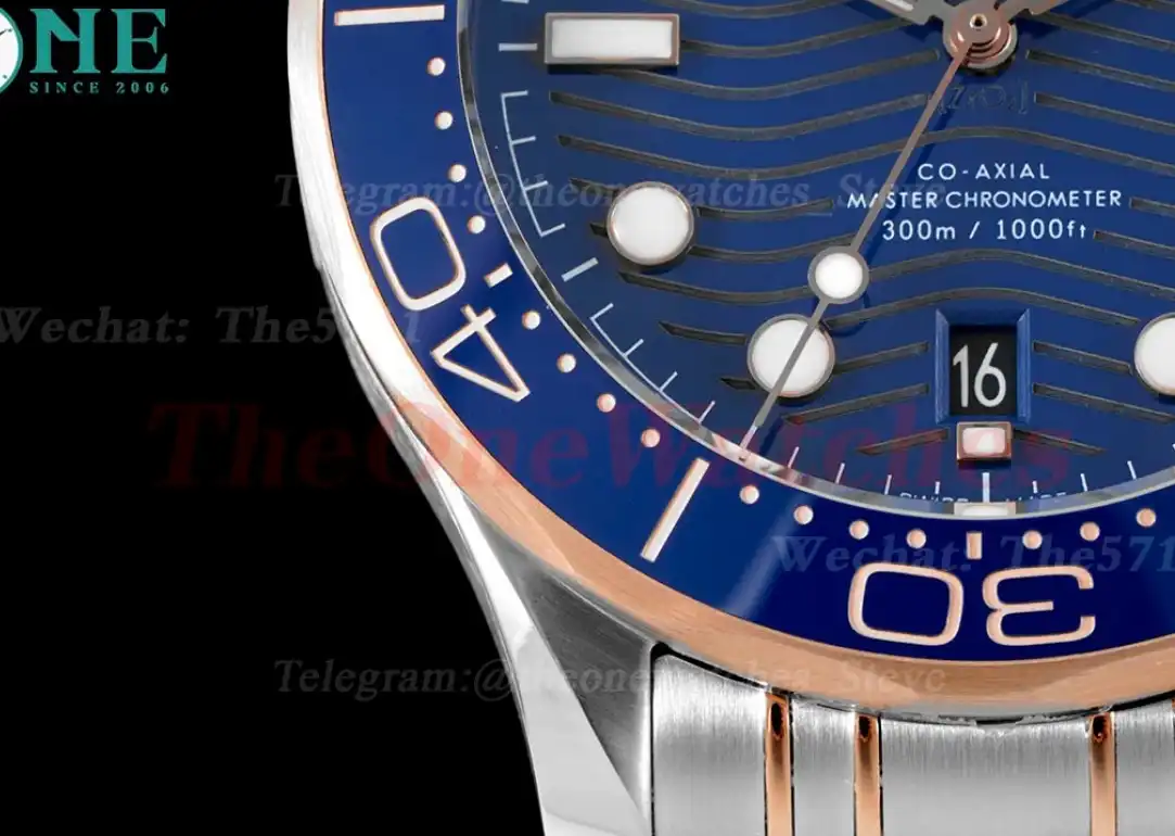 Seamaster 300m 42mm RG SS Blue Dial JVSF A8800