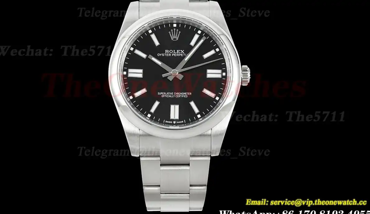 Oyster Perpetual 124300 41mm SS SS Black Stk APF VR3230