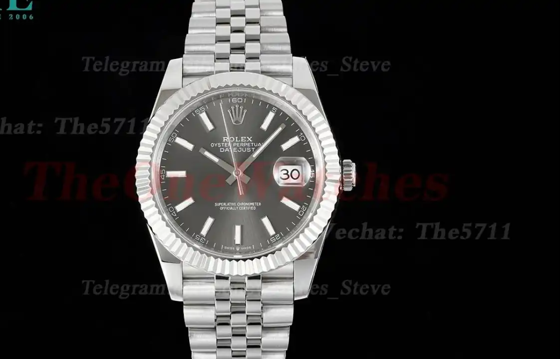 Datejust 41mm Grey Stk SS SS  Jubilee 904L DIW A3235