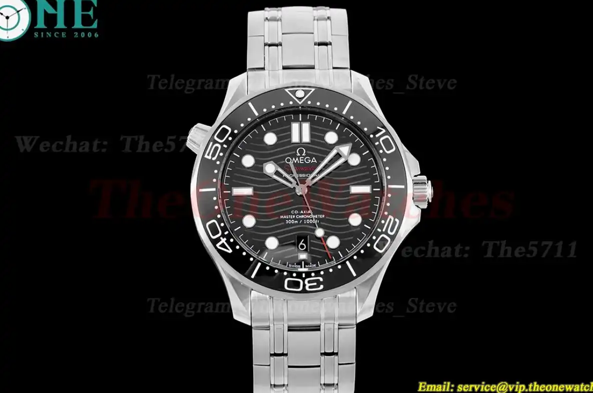 Seamaster 300m 42mm SS SS Black Dial JVSF A8800