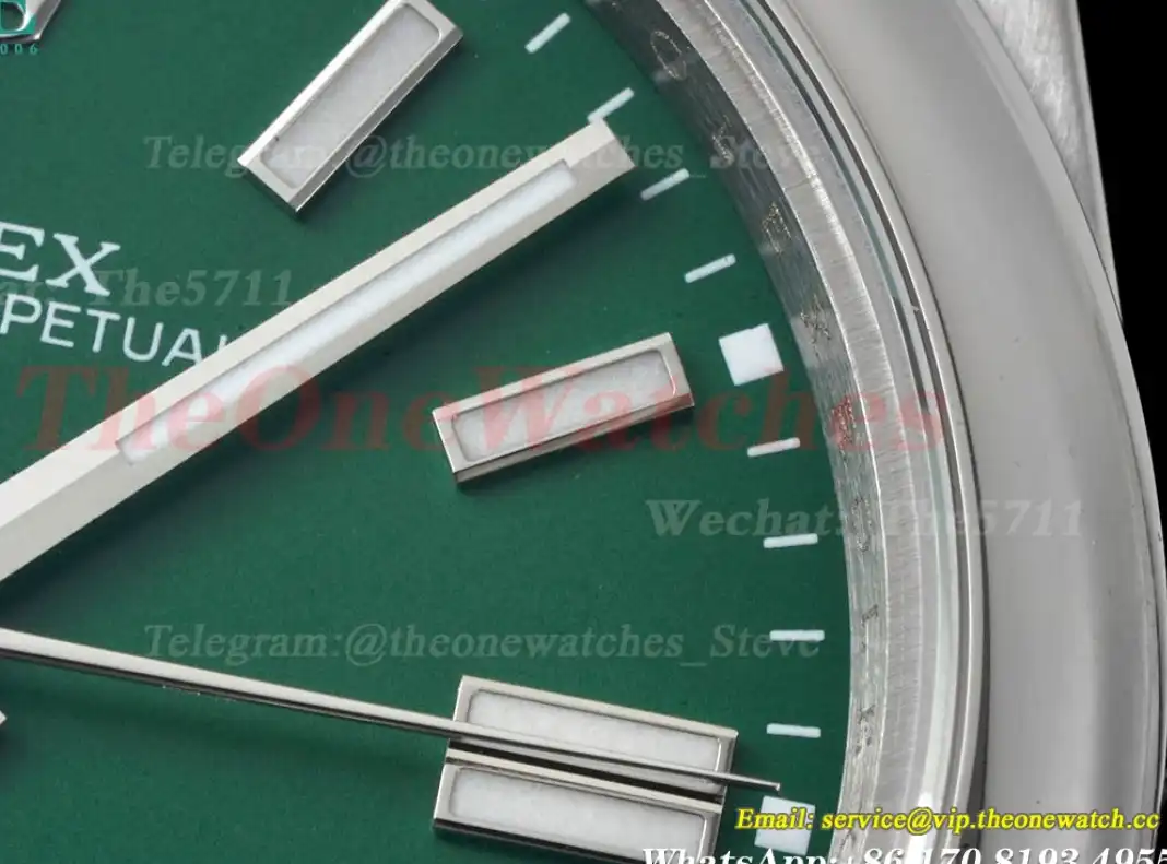 Oyster Perpetual 124300 41mm SS SS Green Stk GMF A3230