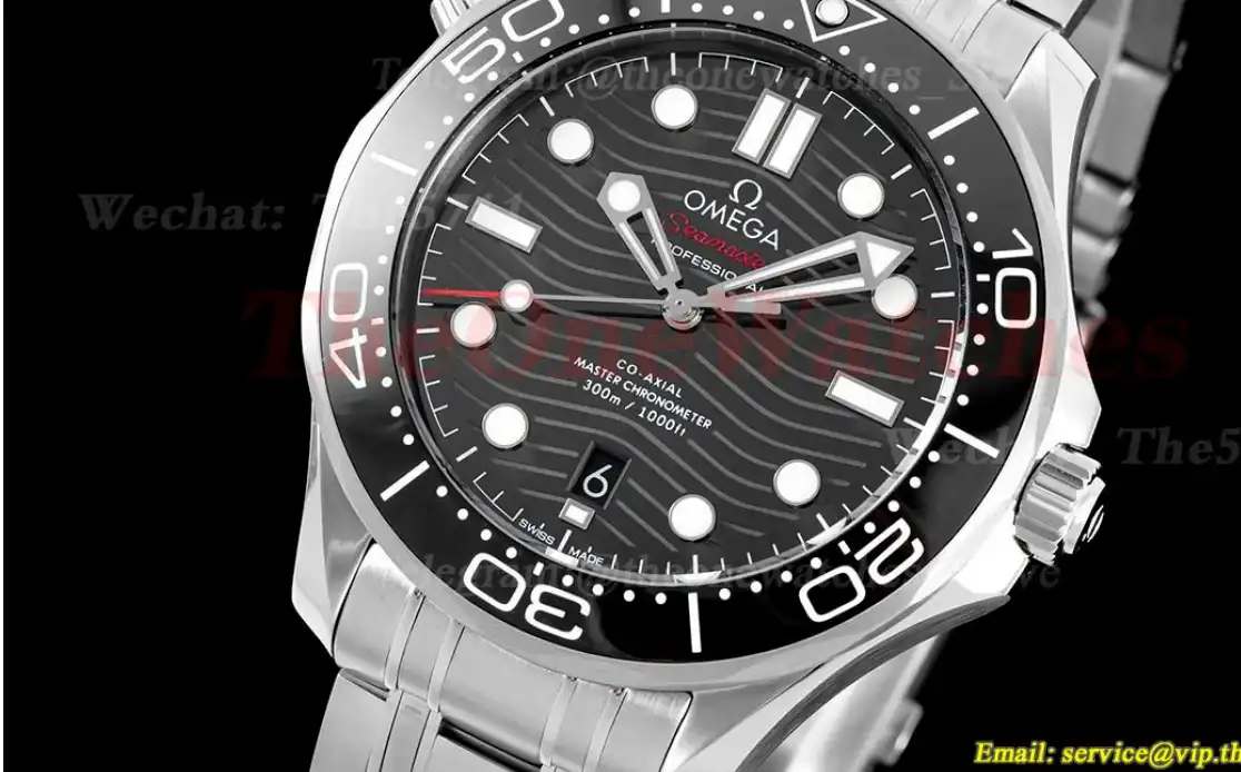 Seamaster 300m 42mm SS SS Black Dial JVSF A8800