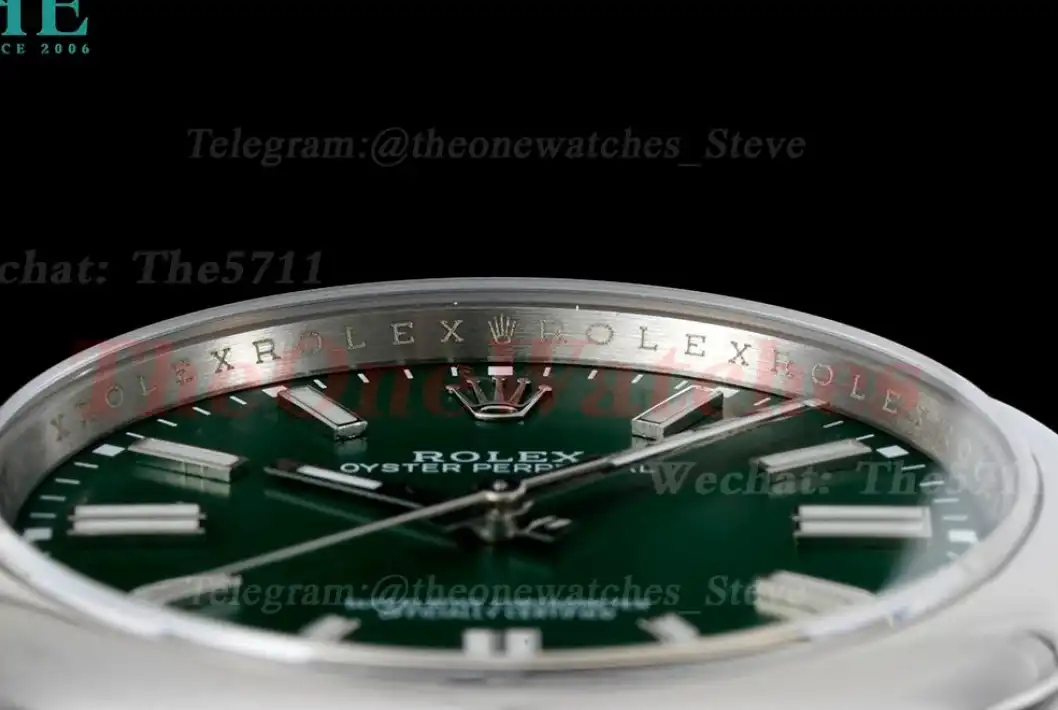 Oyster Perpetual 124300 41mm SS SS Green Stk GMF A3230