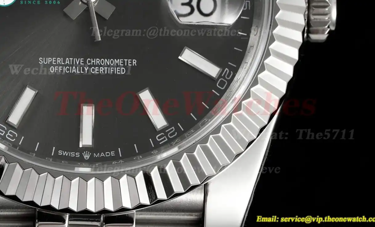 Datejust 41mm Grey Stk SS SS  Jubilee 904L DIW A3235