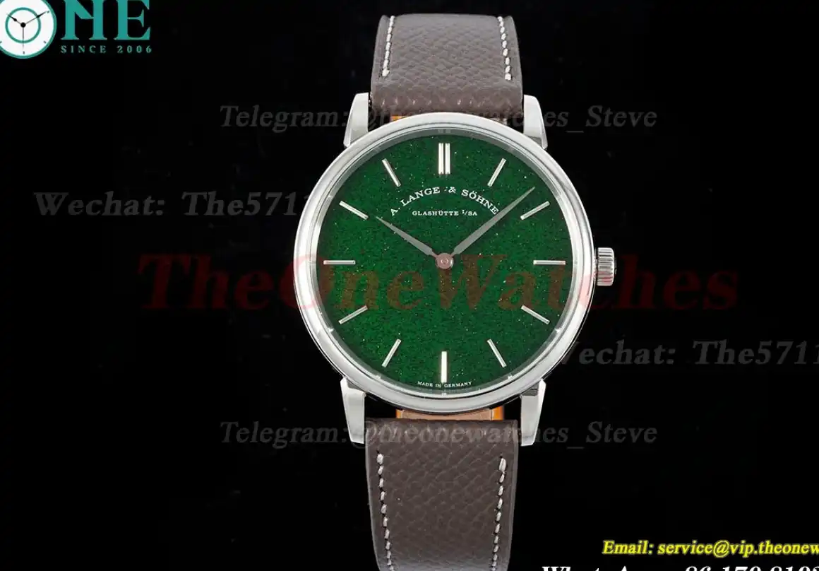 Saxonia Thin 39mm SS LE Green Dial F8F A2892