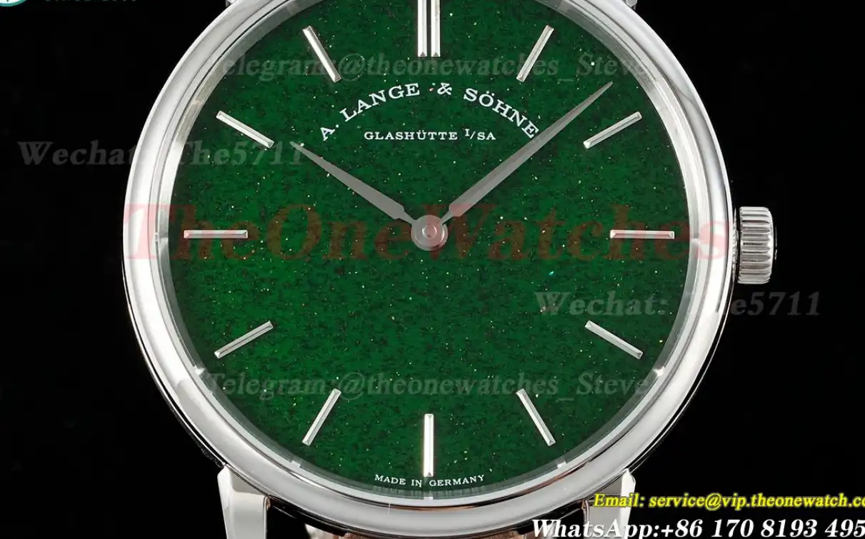 Saxonia Thin 39mm SS LE Green Dial F8F A2892