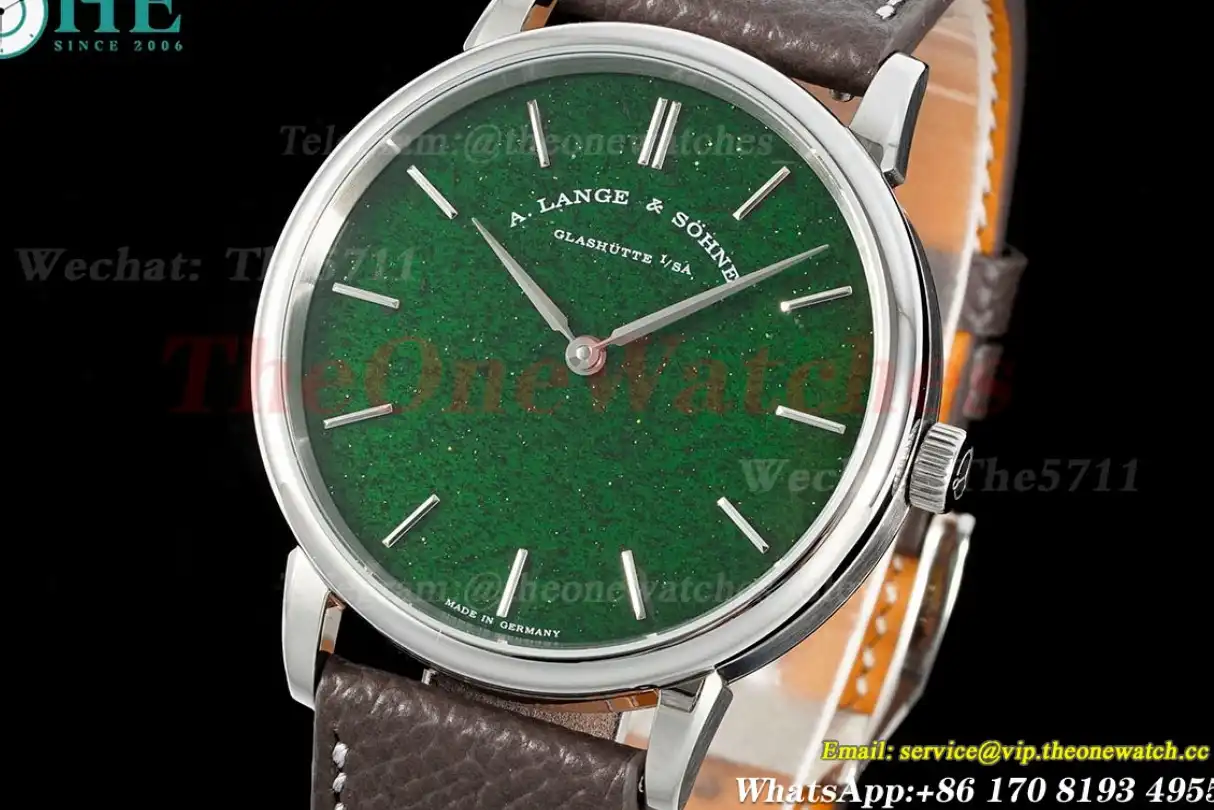 Saxonia Thin 39mm SS LE Green Dial F8F A2892