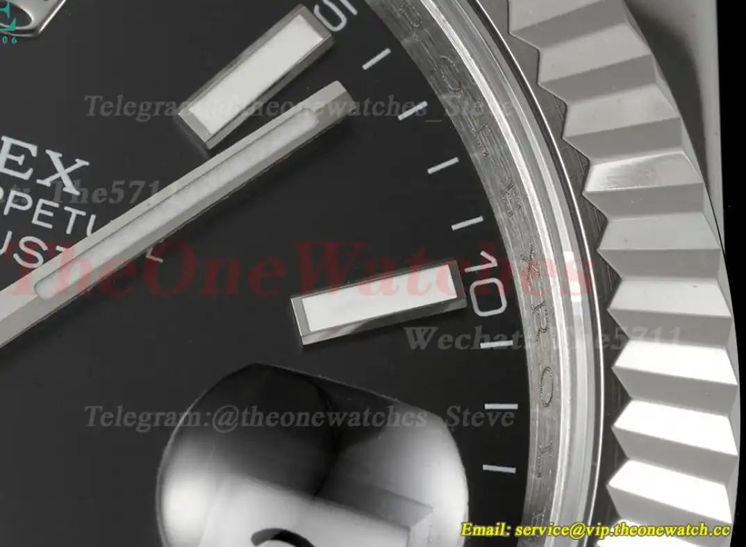 Datejust 41mm Black Stk SS SS Oyster 904L DIW A3235