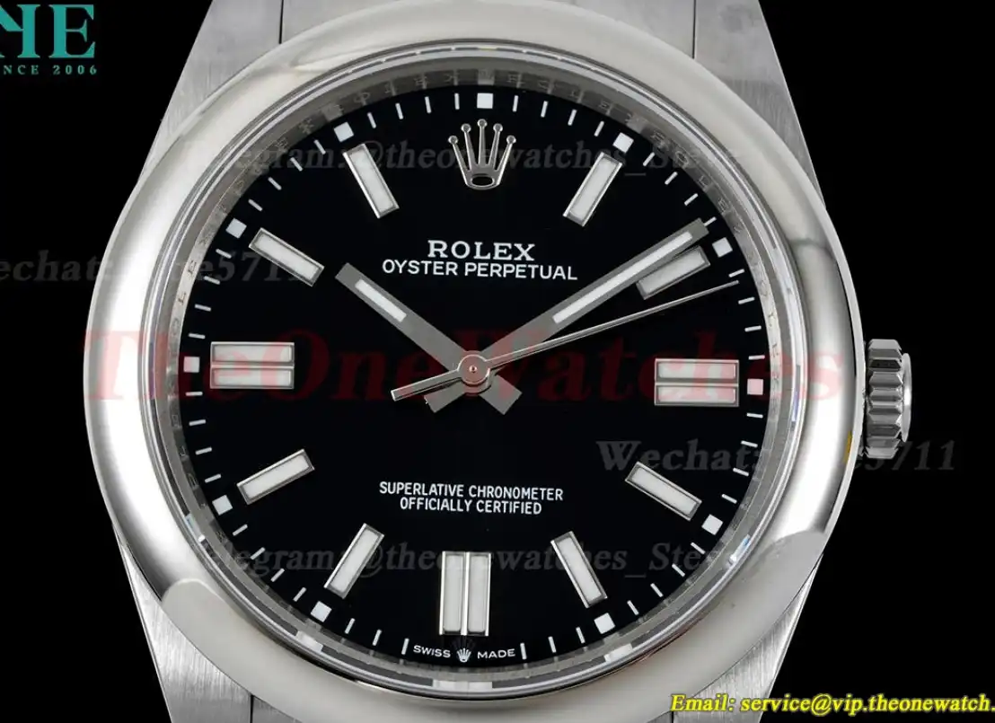 Oyster Perpetual 124300 41mm SS SS Black Stk GMF A3230