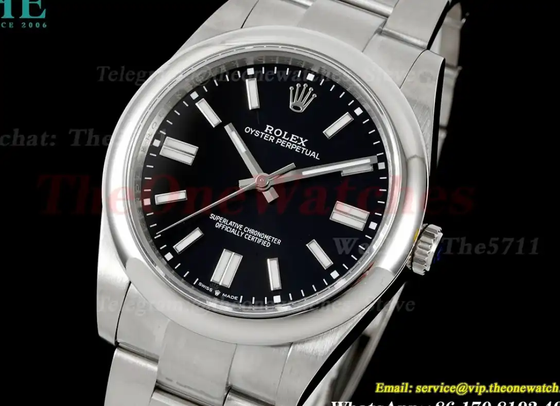 Oyster Perpetual 124300 41mm SS SS Black Stk GMF A3230